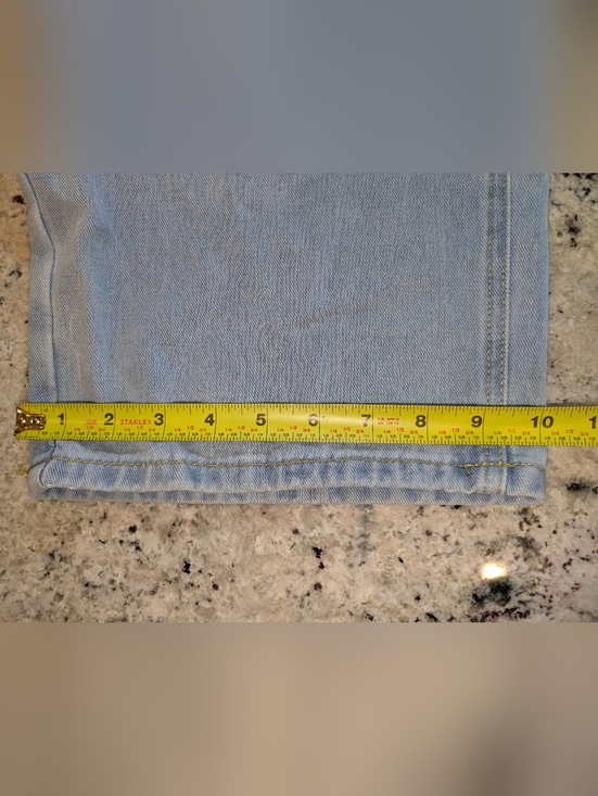 Manfinity 3XL Embroidered Floral Jeans Light Wash Wide Leg Cottagecore Plus Size - Picture 7 of 9